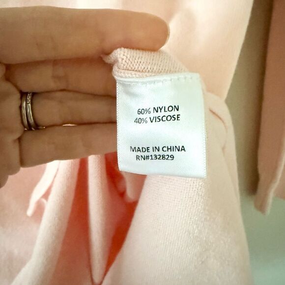 Lovers & Friends Atara Long Sleeve Sweater Dress in Baby Light Pink - Size S - Picture 8 of 8